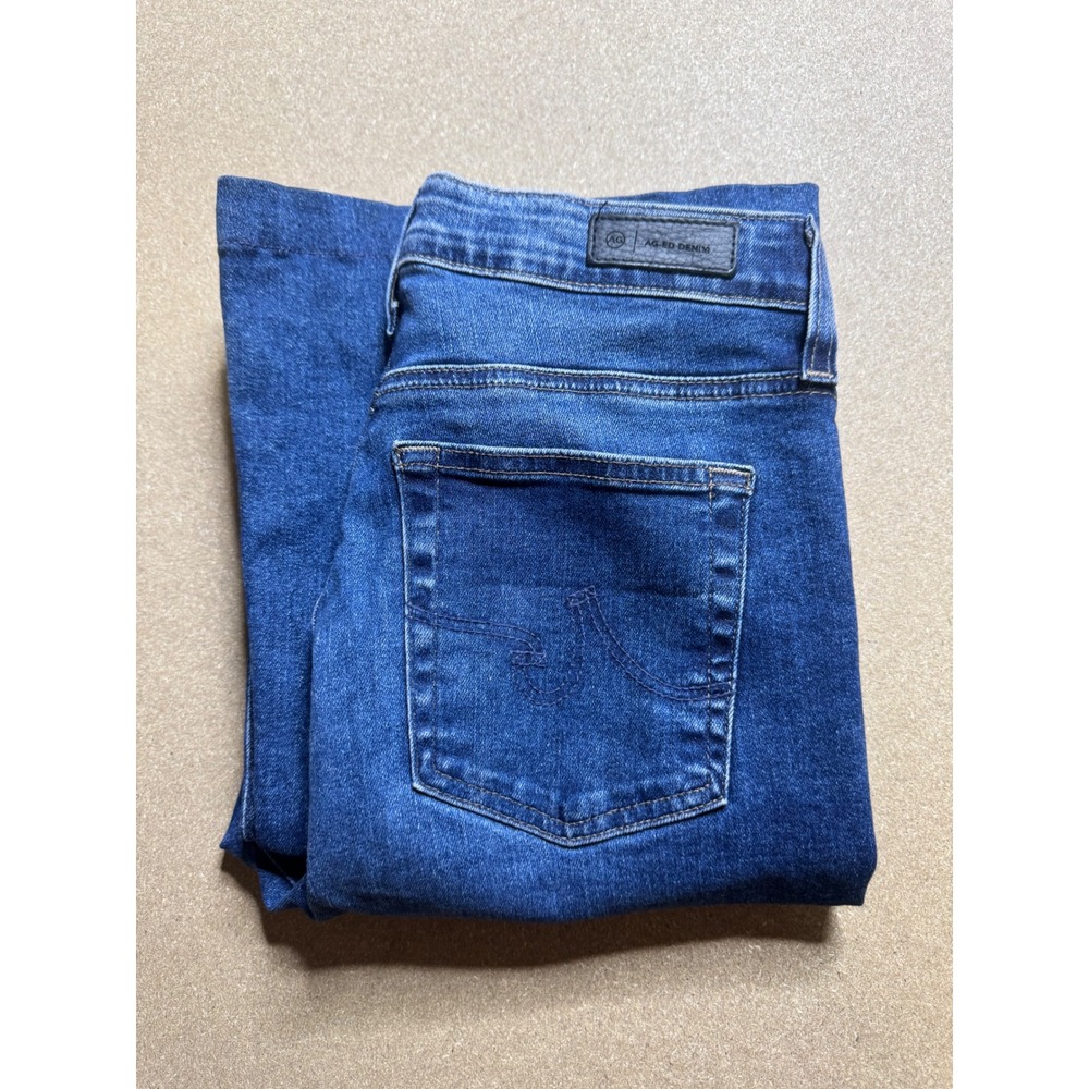 AG Jeans Madi High Rise Flare Leg Dark Wash Denim Jeans Womens Size 28 $150‎